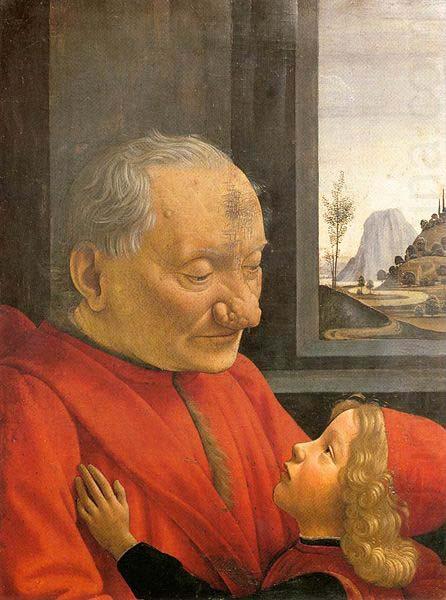 Domenico Ghirlandaio An Old Man and His Grandson china oil painting image